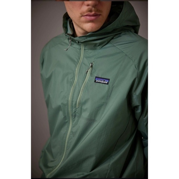 Patagonia Houdini Windbreaker Jacket Mens XXL Green Lightweight Packable - Picture 3 of 11
